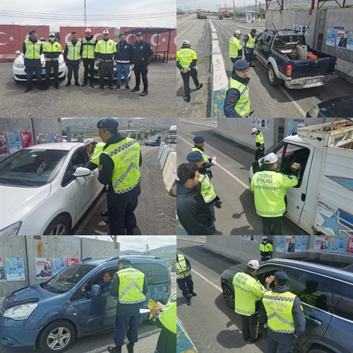 7-13 Mayıs Karayolu Trafik Haftası Kapsamında İlçemizde Trafik Uygulaması Yapıldı