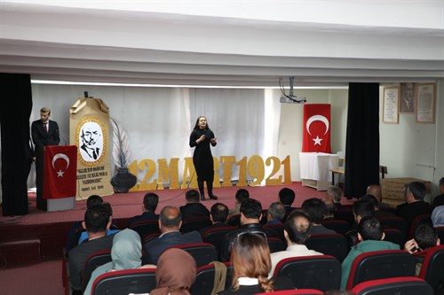 İlçemizde 12 Mart İstiklal Marşının Kabulü ve Mehmet Akif ERSOY'u Anma Programı Kutlandı