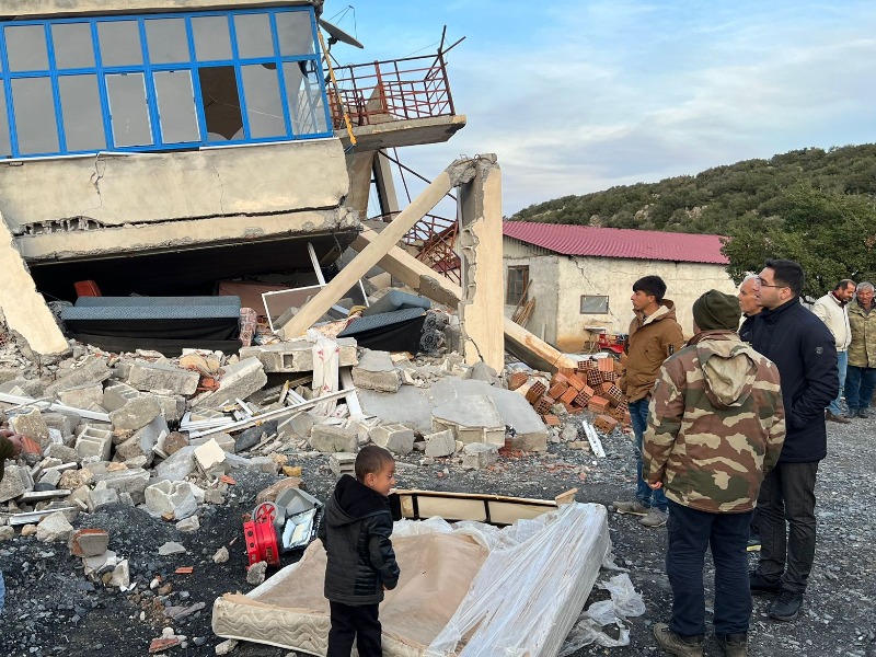 Sayın Kaymakamımız Muhammed Deprem Bölgesinde İncelemelerde Bulundu